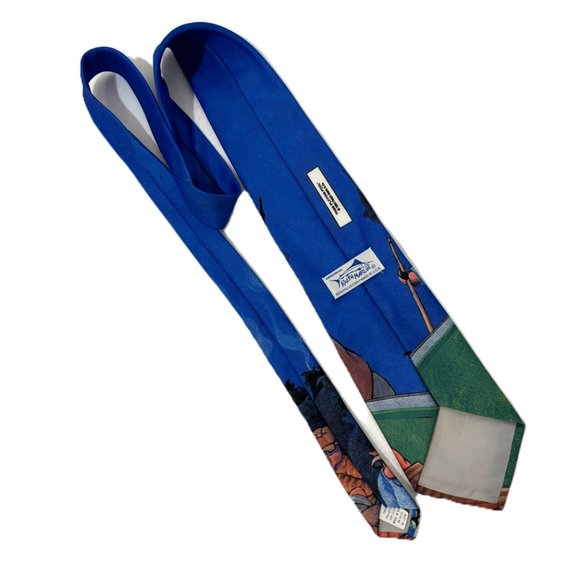 Pigs Playing Pool Unique Novelty Necktie 1994 Vintage - Picture 5 of 9